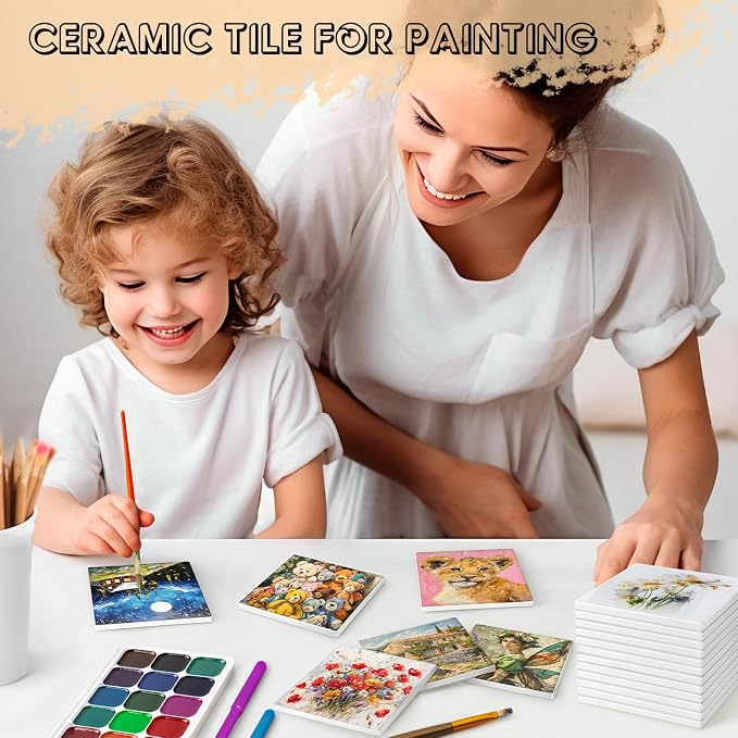 36 PCS Sublimation Coasters Glossy Glazed Ceramic Tiles - Image 6