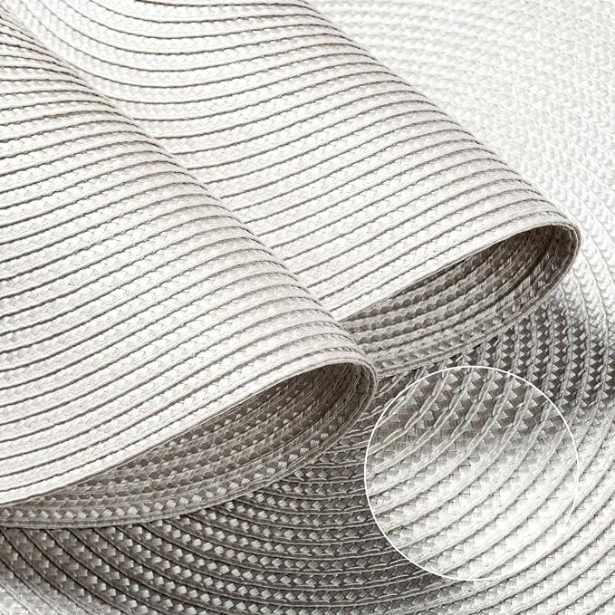 FunWheat Round Braided Placemats Set of 8 Place Mats - Image 4