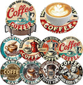 Benjenes 8 PCS Coffee Diamond Art Coasters Kits | Diamond Paintings Coasters by Benjenes