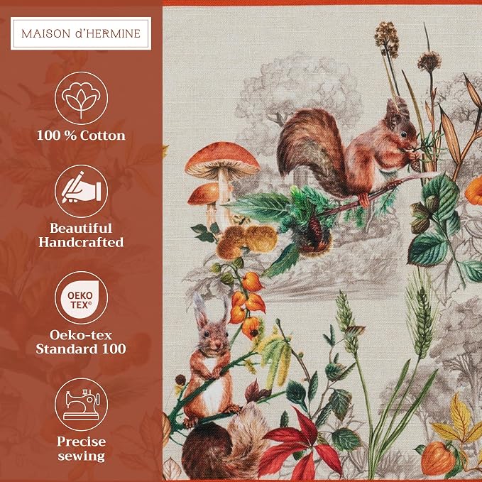 Maison d' Hermine Placemats Set of 4 Reusable 100% Cotton | Cloth Place Mats - Image 2