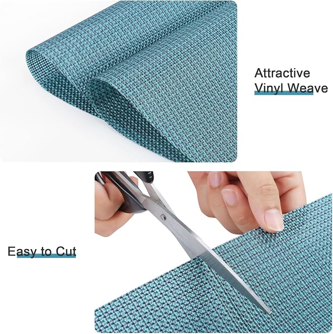 SHACOS Round Table Placemats Set of 4 Small Wedge Placemat Wipe Clean Heat - Image 5
