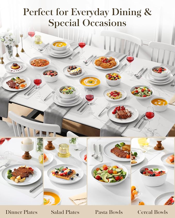 MALACASA 24-Piece Dinnerware Set - Image 7