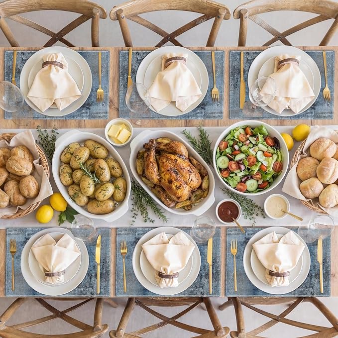 Emvency Farmhouse Placemats Set of 6, 12x18 Inch - Image 6