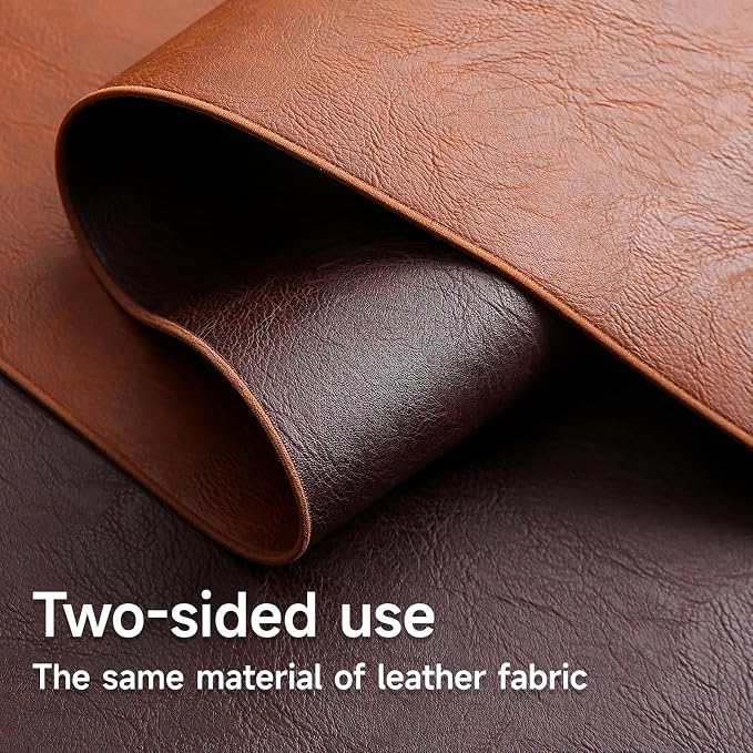 Double-Sided Faux Leather Table Runner, Waterproof Heat Resistant Non-Slip - Image 2