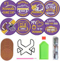 Bartogro 8 Pcs Diamond Painting Coaster Kits, DIY Football Diamond Art Coasters by Bartogro