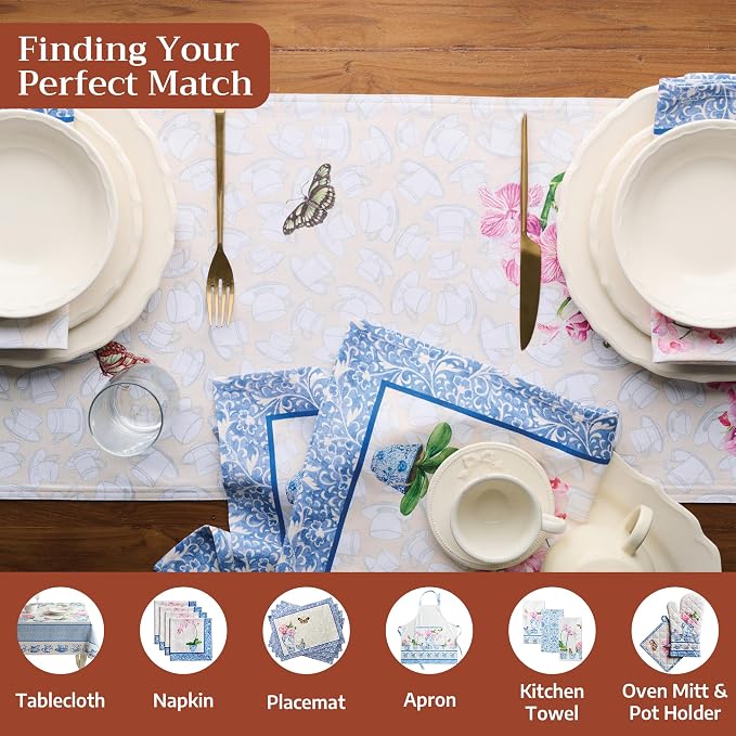 Maison d' Hermine Table Runner 100% Cotton 14.50" x 108" | Table Runners 108 - Image 4