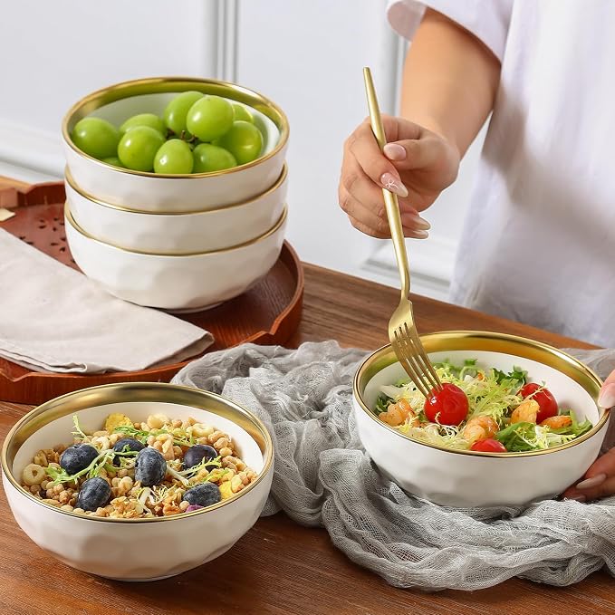 vicrays Ceramic Salad Bowls Set - Image 4