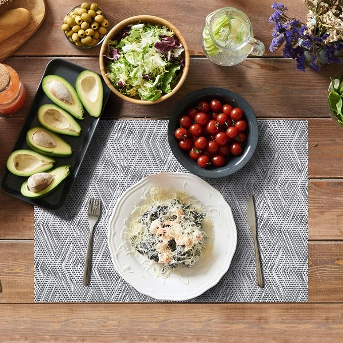 Aofmee Placemats Set of 6, Heat Resistant Place Mats, Washable Durable PVC - Image 5
