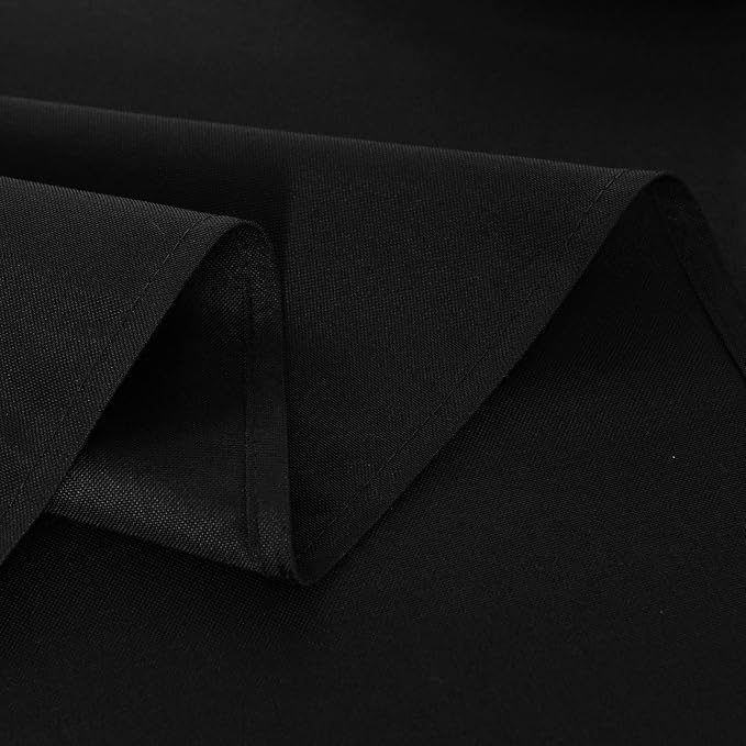 Black Table Runner, Waterproof Washable Runners 48 Inches Long | Reusable 12x48 - Image 5