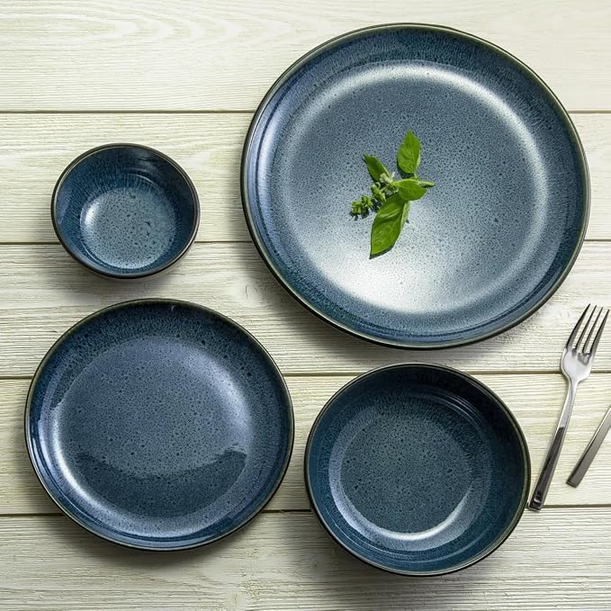 Sango 16-Piece Stoneware Dinnerware Set - Image 4