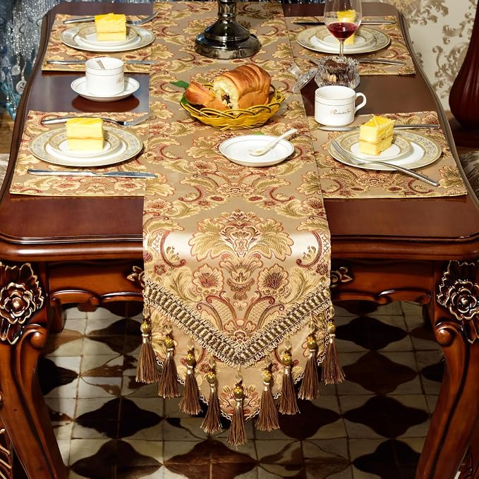 Extra Luxury Velvet Blue Table Runner 120 Inches Long - Image 7