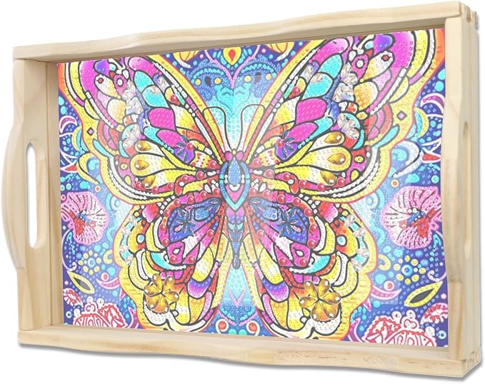 EWJRNSF Diamond Art Kits for Adults Wooden Serving Trays by EWJRNSFDiamondPainting