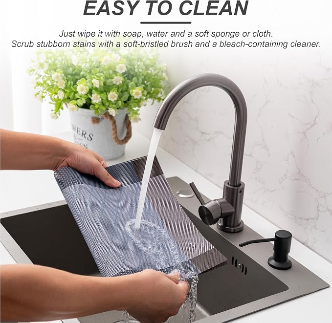 Placemats Set of 6 Washable Indoor | Outdoor Vinyl Place Mats - Image 3