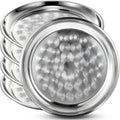 8 Pack Stainless Steel Round Serving Tray by Unknown
