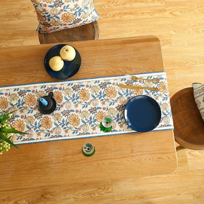 Designer French Linen Extra Long Table Runner, Dining Table, Thanksgiving - Image 8