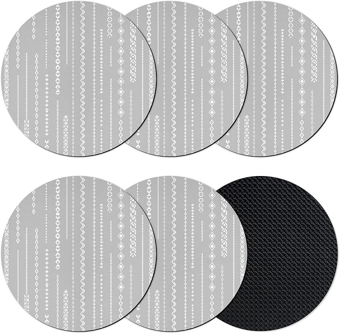 Modern Minimalist Art Coasters Set of 6 Absorbent Coasters by Unknown