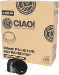 CIAO! Coffee Cup Sipper Black Dome Lid, Designed and Fit by Ciao