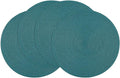 SHACOS Round Placemats Set of 4 Woven Braided Table Placemats 15 inch Circle by SHACOS