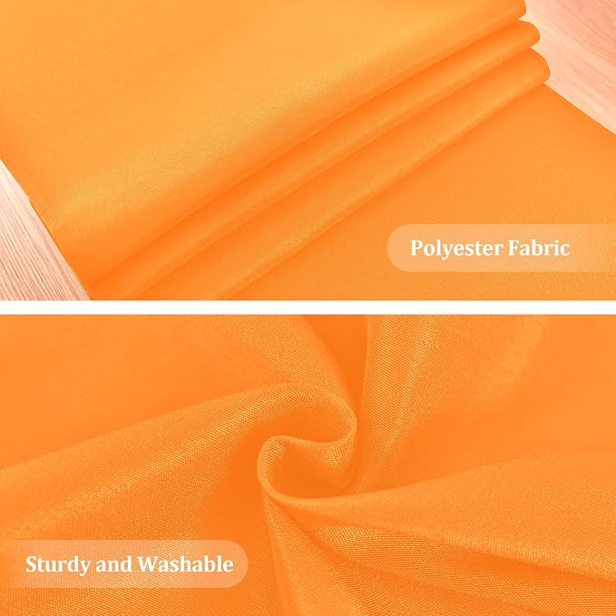 Farmhouse Orange Table Runner Dining Table Runners 48 Inches Long Coffee Table - Image 4