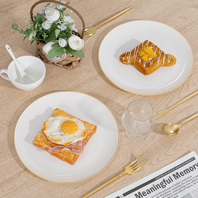 PULOTE 60 PCS Ivory Plastic Plates - Image 5