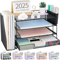 Desk Organizer, 4-Tier Desktop File Organizer by OPNICE