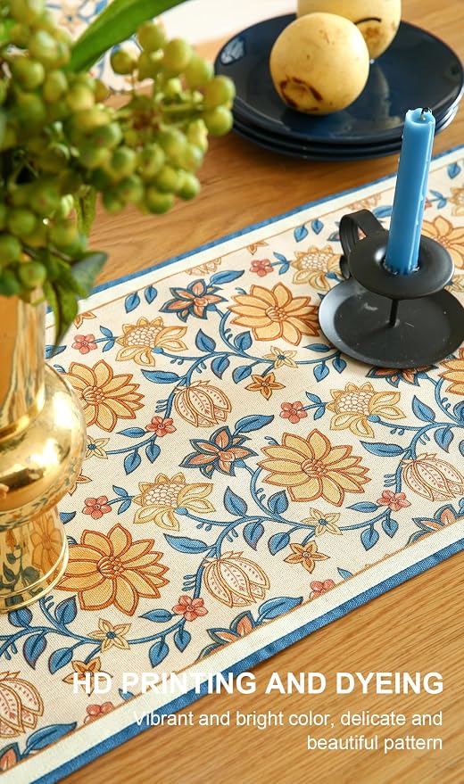 Designer French Linen Extra Long Table Runner, Dining Table, Thanksgiving - Image 4
