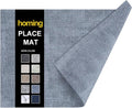 Faux Leather Heat Resistant Placemats 6 Packs, Waterproof Wipeable Dining PU by homing