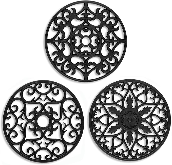 ME.FAN Trivets for Dishes/Pots/Pans, Flexible/Durable/Non Slip Hot Pads to by MEFAN