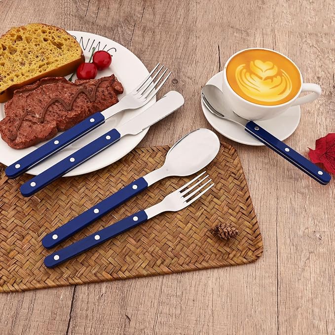 6-Piece Vintage 6.73-inch Dessert Spoon Set Silverware Set BRIIEC Stainless - Image 5