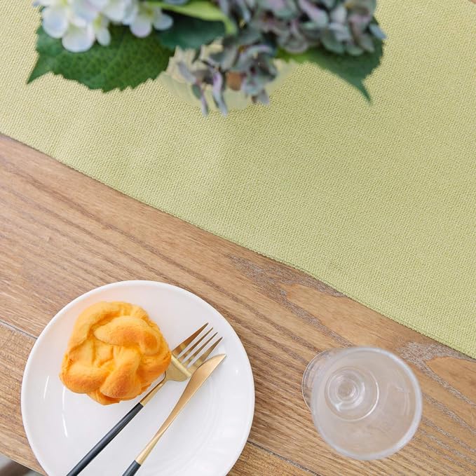 Soft Caddice Faux Linen 2 Piece Fabric in 1 Table Runner, eco-Friendly Fabric - Image 5