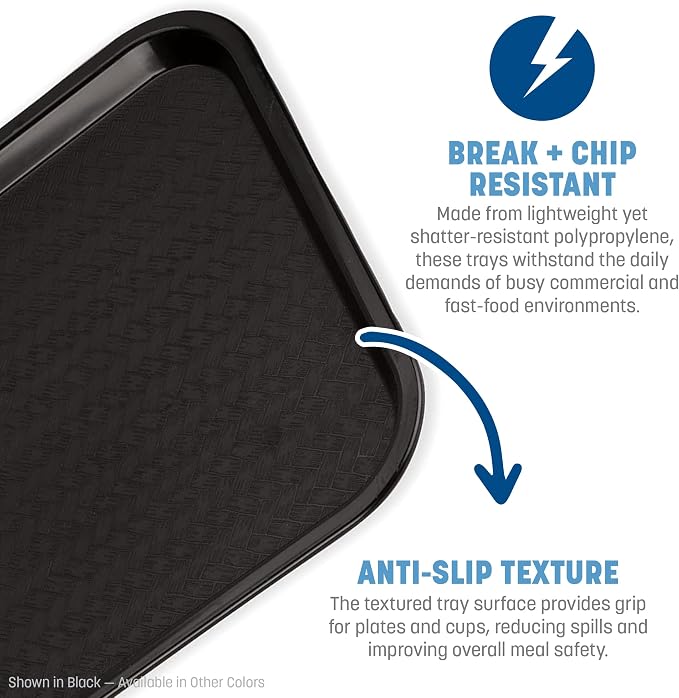 Carlisle FoodService Products Cafe Fast Food Cafeteria Tray - Image 4