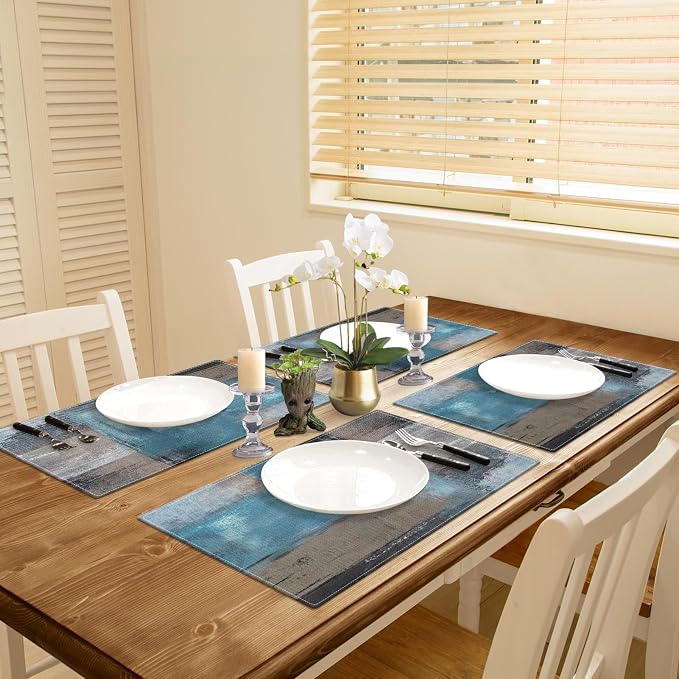 Emvency Farmhouse Placemats Set of 4, 12x18 Inch - Image 5