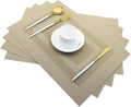 PIGCHCY Placemats Heat Resistant Non Slip Plastic Table Mats Washable Easy to by PIGCHCY