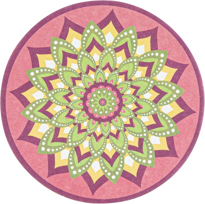 Restaurantware Round Paper Floral Coaster, 48 Pack - Image 19
