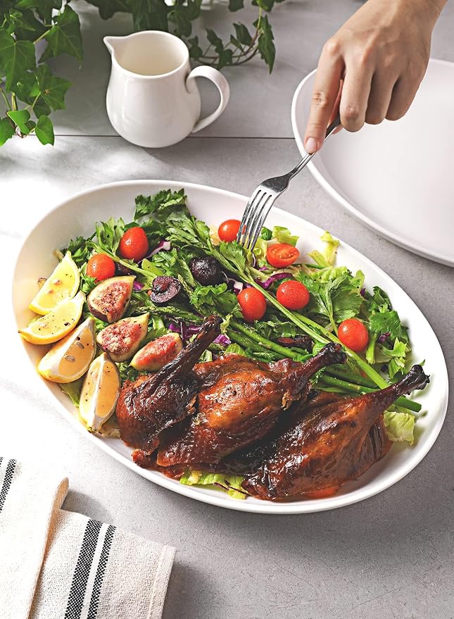 Sweese 2-Pack Porcelain Oval Serving Platters, 14.5 Inch 2.0 Count - Image 5