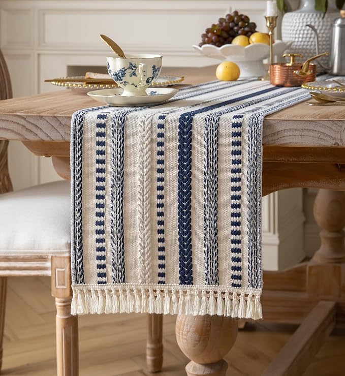 Caflife Boho Table Runner 108 Inchs Long, Dining Room Home Decor - Image 2