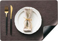 Placemats Set of 12, DOLOPL Reversible Dual-Color Faux Leather Place Mats by DOLOPLOfficial