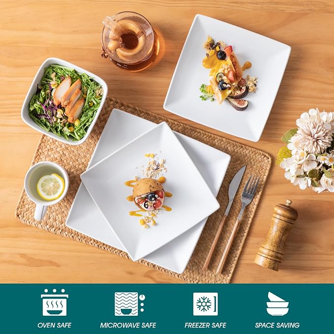 vancasso Soho Dinnerware Sets 24 Pieces, Dinner Plate, Dessert Plate, Cups and - Image 4