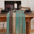Emvency Table Runner, 13x90 Inch, Farmhouse Vintage Art | Painting Green Dining by Emvency