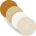 Trivets for Hot Dishes, 4 Pot Holders for Kitchen, Heat Resistant Mats for by Dakartoon