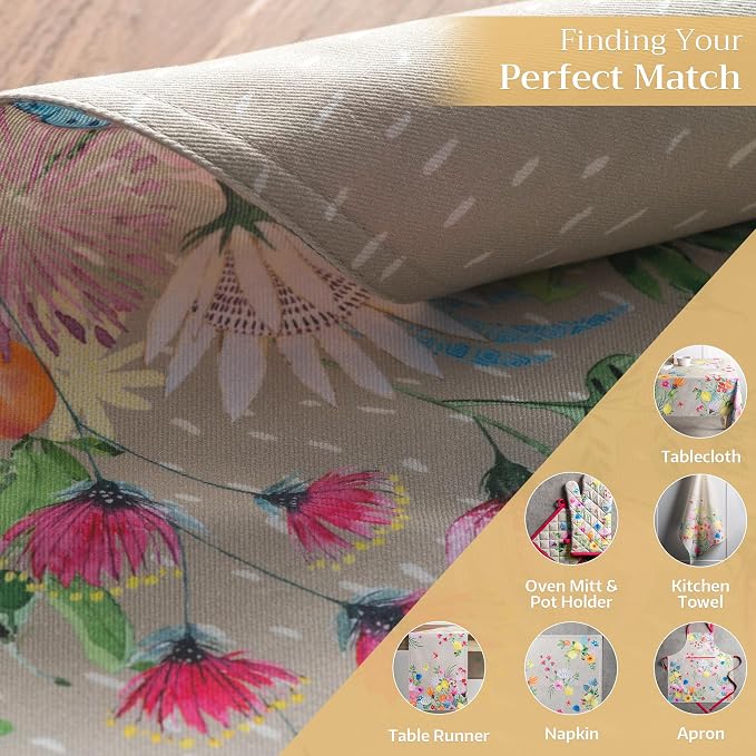 Maison d' Hermine Placemats Set of 4 Reusable 100% Cotton | Cloth Place Mats - Image 6