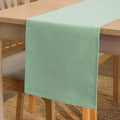 Encasa XO Table Runner, Cotton Canvas Dining Runner 13"x72" | Mint Green by EncasaXO