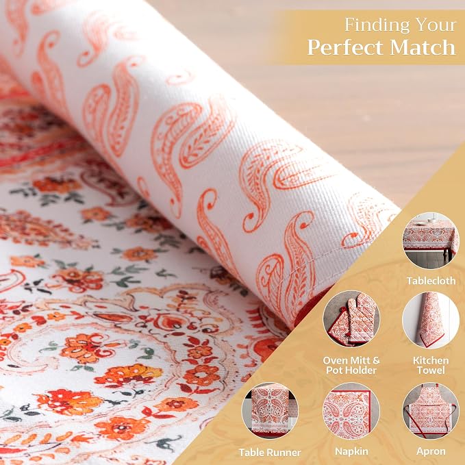Maison d' Hermine Placemats Set of 4 Reusable 100% Cotton | Cloth Place Mats - Image 5