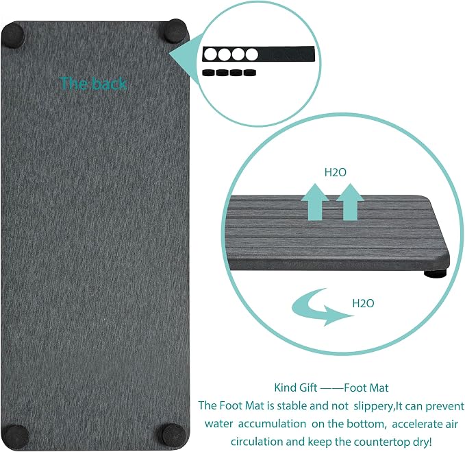 NiuYichee 2 PCS Water Absorbent diatomite Coasters, Stone Drying mat - Image 6