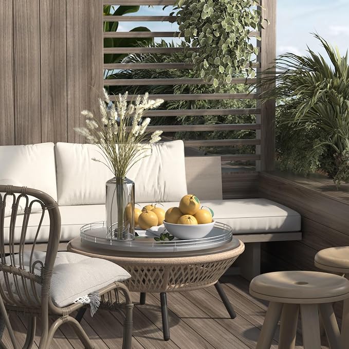 Oroyutor 16-Inch Oak Lazy Susan Organizer - Image 4