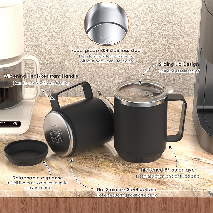 Felibeaco 16oz Heated Coffee Mug - Image 6