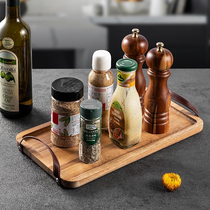 Charcuterie Boards with Handles, Wooden Charcuterie Board Platter - Image 6