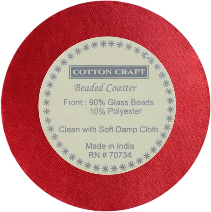 COTTON CRAFT Glitz Handmade Beaded Coaster - Image 6