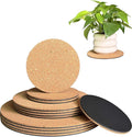 Cork Plant Coasters, 12 Pack Plant Mats in 4/6/8 Inch by vensovo