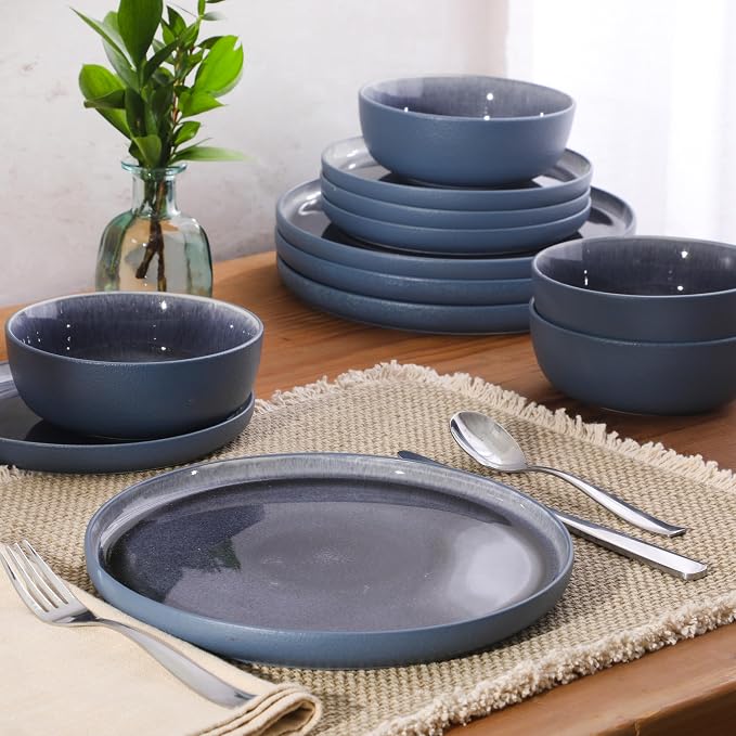 Gibson Elite Reactive Stoneware Dinnerware Set - Image 3